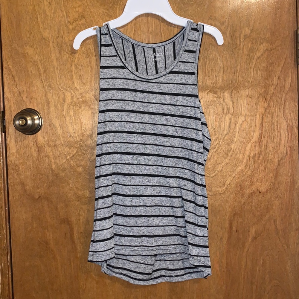 Black and Grey Tank Top
